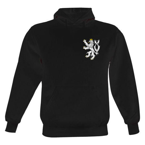 Pánská mikina s kapucí Just Hoods s potiskem Mikina se lvem